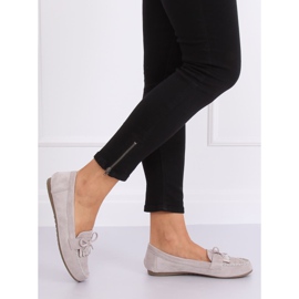 Mocassini da donna classici grigi 77-202 grigi grigio 2