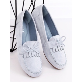 Mocassini classici blu da donna 77-202 Blue 1