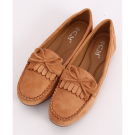 Mocassini classici da donna cammello 77-202 Camel marrone 1