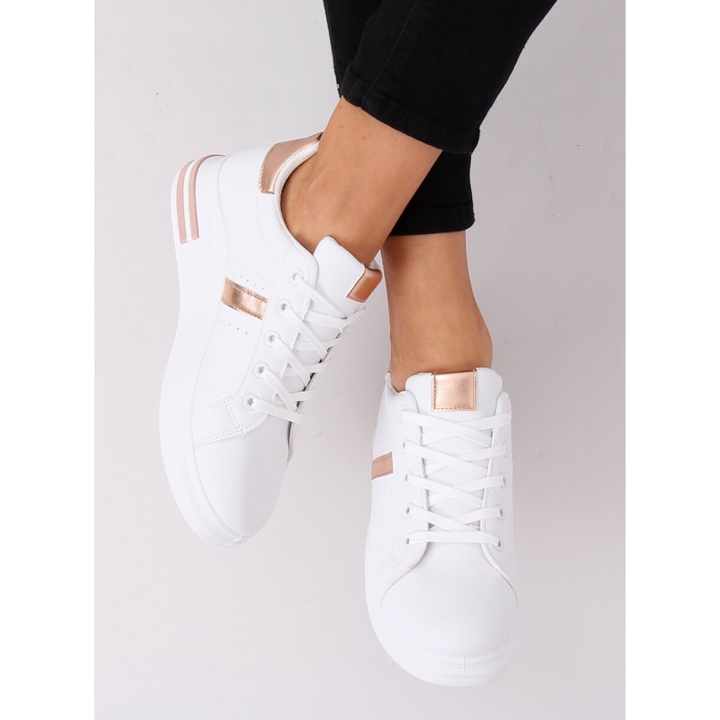 Sneakers da donna bianche CC-13 Champagne bianco 1