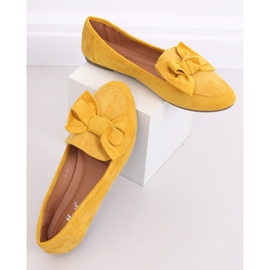 Mocassino con fiocco miele B2028 Giallo 1