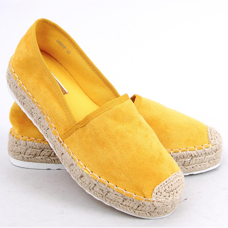 Espadrillas miele da donna JH91P Giallo 2