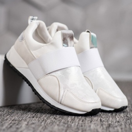 SHELOVET Scarpe slip-on sulla piattaforma bianca 1