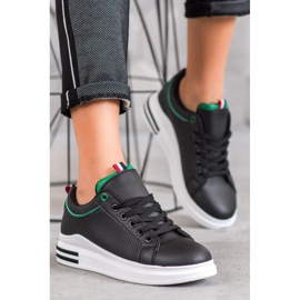 SHELOVET Sneakers nere sulla piattaforma nero 1