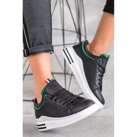 SHELOVET Sneakers nere sulla piattaforma nero 2
