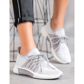 SHELOVET Scarpe alla moda con rete grigio 1