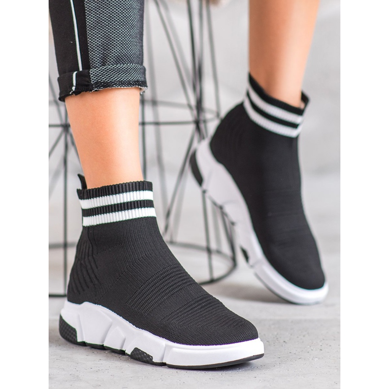 SHELOVET Scarpe Slip-on con cinturini nero 1