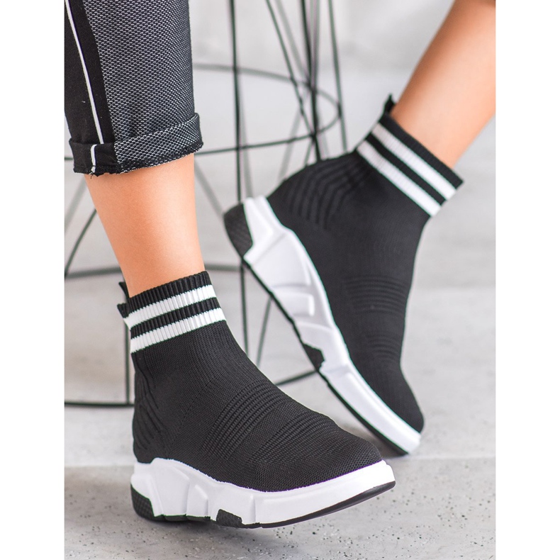 SHELOVET Scarpe Slip-on con cinturini nero 2