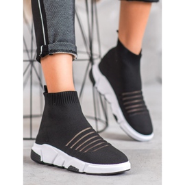 SHELOVET Scarpe Slip-on Con Rete nero 1
