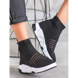 SHELOVET Scarpe Slip-on Con Rete nero 2