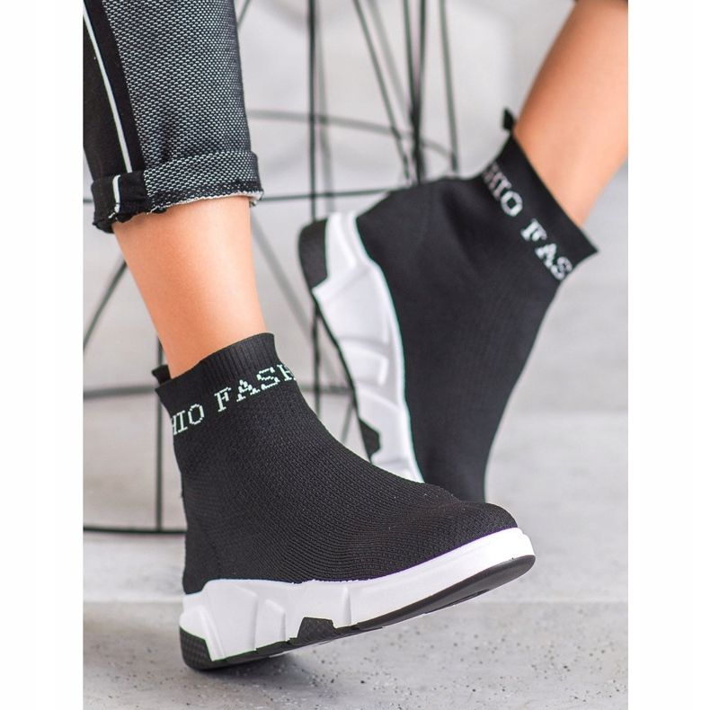 SHELOVET Scarpe Slip-On alla moda nero 2