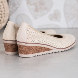 Ballerine Beige Con Zeppa VINCEZA 1