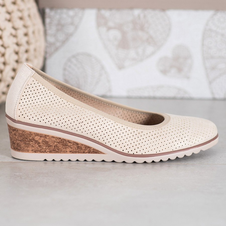 Ballerine Beige Con Zeppa VINCEZA 2
