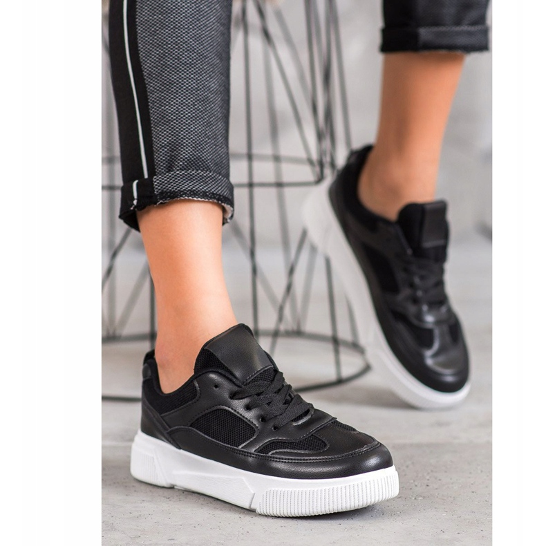 MCKEYLOR Scarpe con plateau nero 1