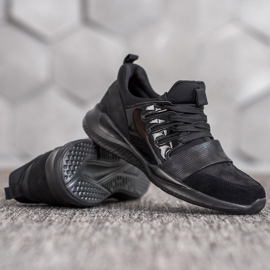 SHELOVET Scarpe sportive nere alla moda nero 1