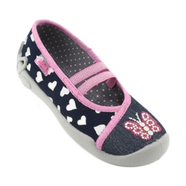Scarpe per bambini Befado 116X268 blu navy rosa 2