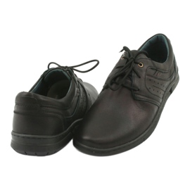 Riko 870 Scarpe da uomo in pelle comoda nera nero 4