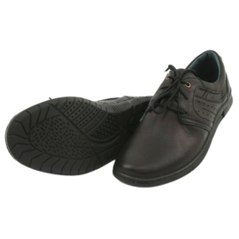 Riko 870 Scarpe da uomo in pelle comoda nera nero 5