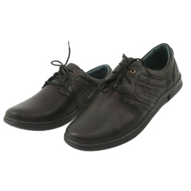 Riko 870 Scarpe da uomo in pelle comoda nera nero 3