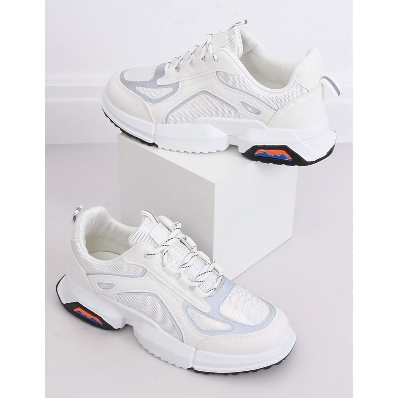 Scarpe sportive bianche BO-557 WHITE-H bianco 1