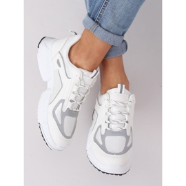 Scarpe sportive bianche BO-557 WHITE-H bianca 2