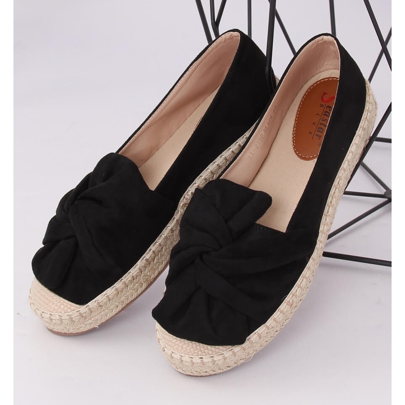 Espadrillas nere da donna LL-219P Black nero 1
