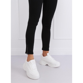 Suola alta bianca LA78P-1 Scarpe sportive rosa 1