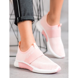 SHELOVET Scarpe alla moda slip-on rosa 1