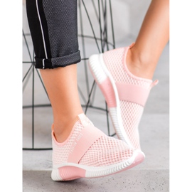 SHELOVET Scarpe alla moda slip-on rosa 2