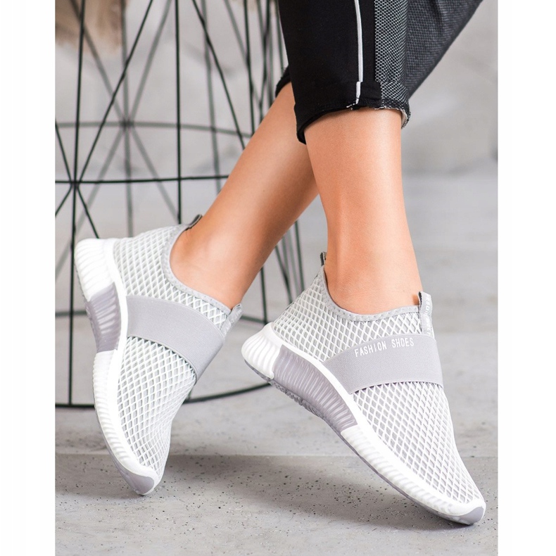SHELOVET Scarpe alla moda slip-on grigio 2
