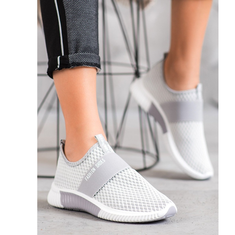 SHELOVET Scarpe alla moda slip-on grigio 1
