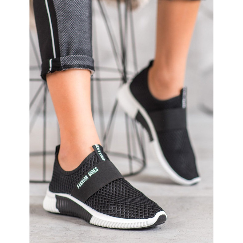 SHELOVET Scarpe alla moda slip-on nero 1