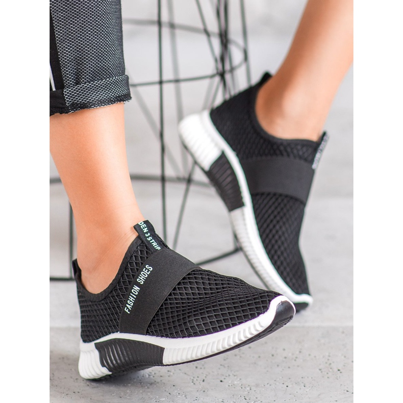 SHELOVET Scarpe alla moda slip-on nero 2