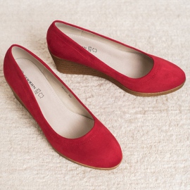Goodin Ballerina classica con zeppa rosso 1