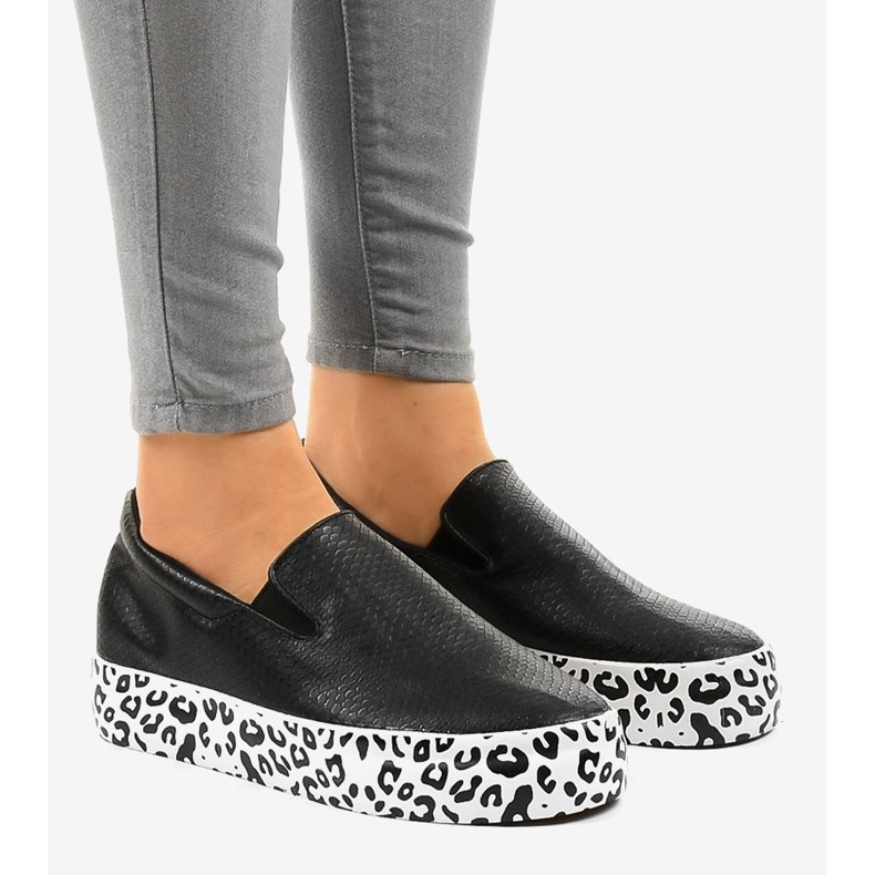 Sneakers slip-on WNH-3 nere nero 1