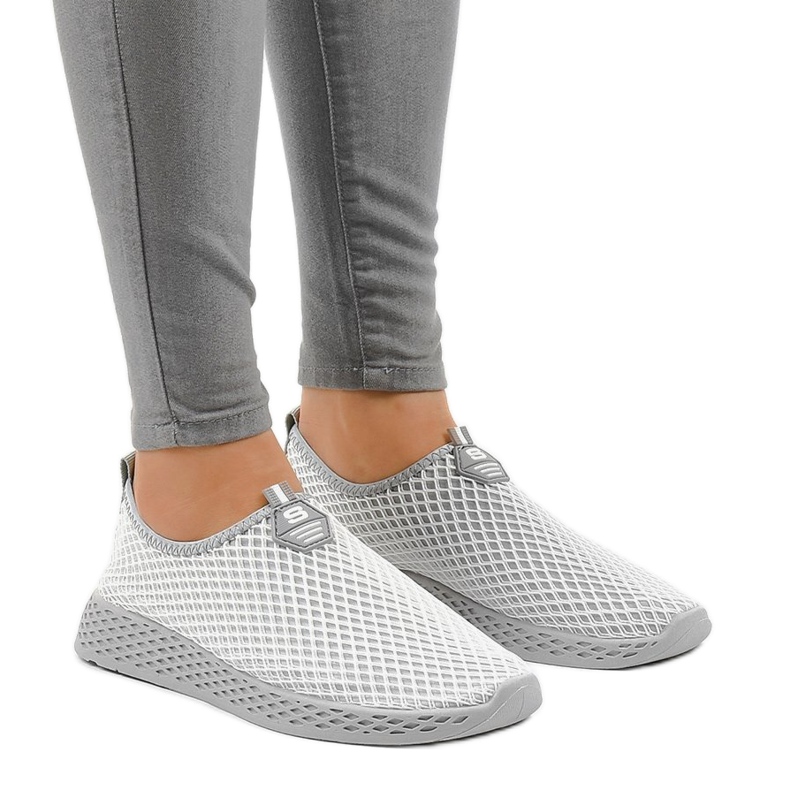 Scarpe sportive da donna grigie SJ1890-2 grigio 1