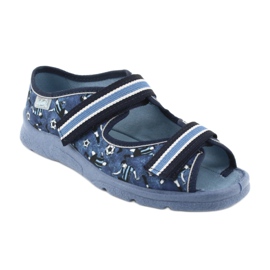 Scarpe per bambini Befado 969Y141 bianca blu navy blu 1