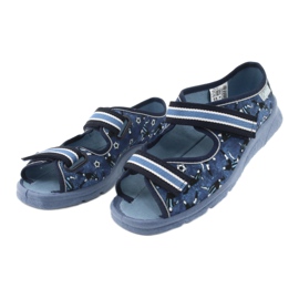 Scarpe per bambini Befado 969Y141 bianca blu navy blu 3