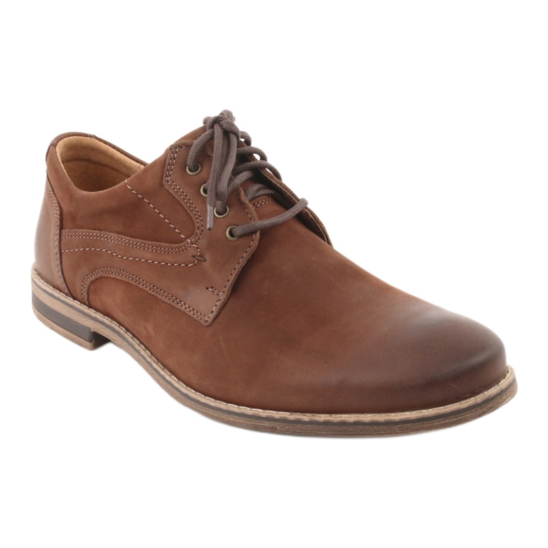 Scarpe da uomo scollate Riko 831 marrone 1