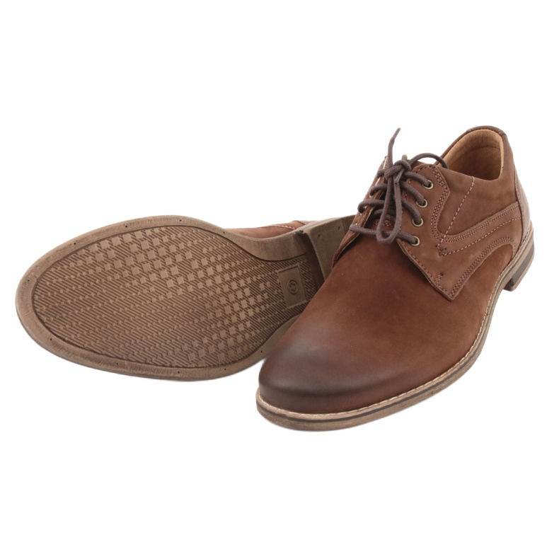 Scarpe da uomo scollate Riko 831 marrone 5
