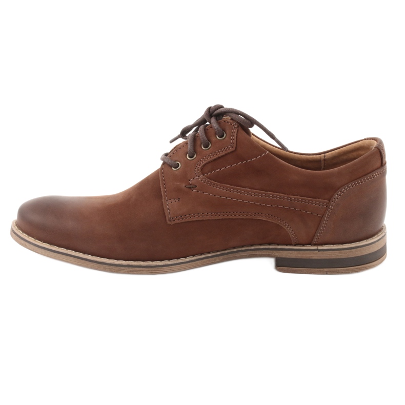 Scarpe da uomo scollate Riko 831 marrone 2