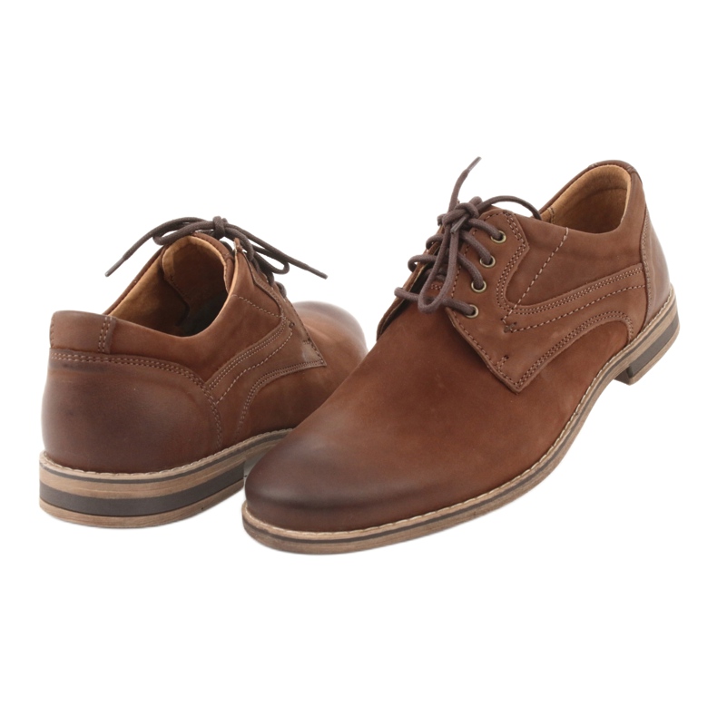 Scarpe da uomo scollate Riko 831 marrone 4