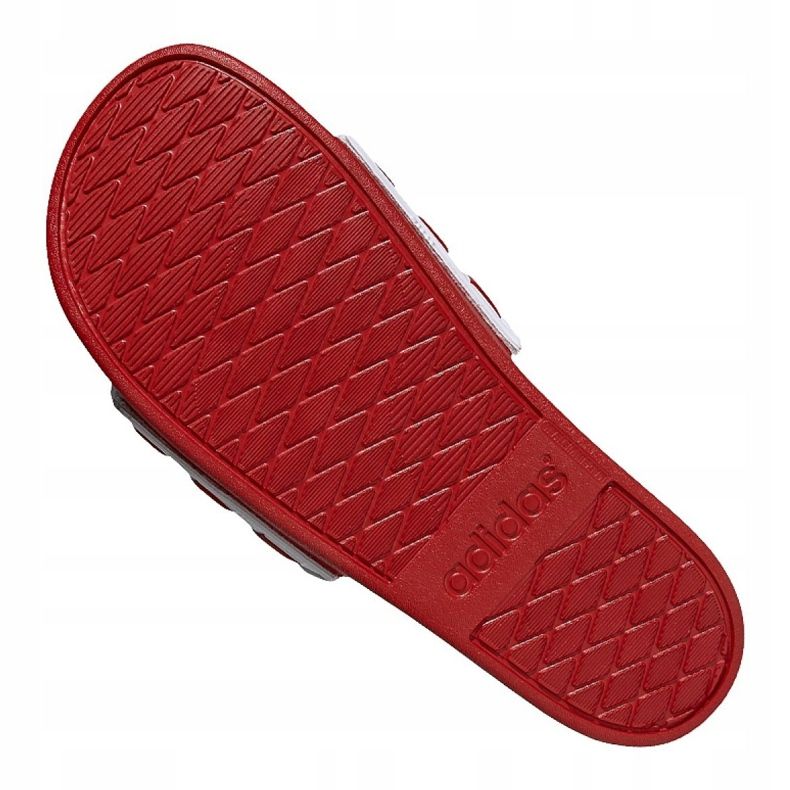 Adidas Adilette Comfort Adj M EG1346 pantofole bianca rosso blu 2
