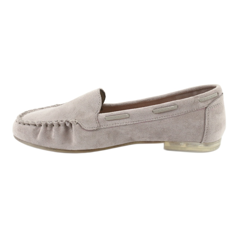 Mocassini in camoscio grigio da donna Sergio Leone 722 2