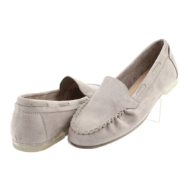 Mocassini in camoscio grigio da donna Sergio Leone 722 4