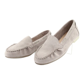 Mocassini in camoscio grigio da donna Sergio Leone 722 3