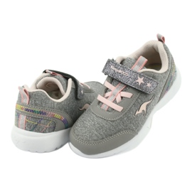 Kangaroos 02051 Scarpe sportive grigie/rosa per bambini grigio 4