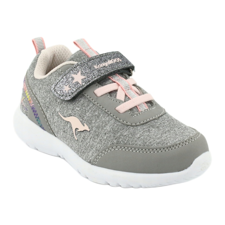 Kangaroos 02051 Scarpe sportive grigie/rosa per bambini grigio 1