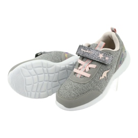 Kangaroos 02051 Scarpe sportive grigie/rosa per bambini grigio 5