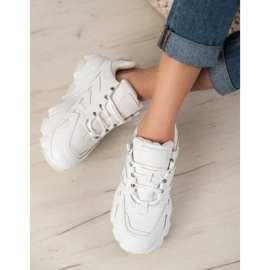 Bella Paris Sneakers con lacci bianca 4